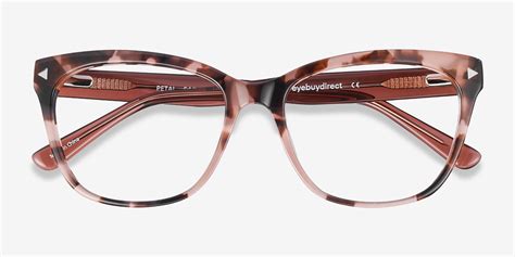 Dior Ladies Pink Havana Cat Eye Eyeglass Frames 